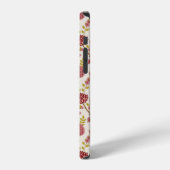 Jakobsbraun Muster Reds Pinks Gold Creme iPhone Hülle (Linke Seite)