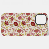 Jakobsbraun Muster Reds Pinks Gold Creme iPhone Hülle (Rückseite (Horizontal))