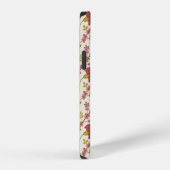 Jakobsbraun Muster Reds Pinks Gold Creme iPhone Hülle (Rechte Seite)