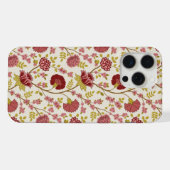 Jakobsbraun Muster Reds Pinks Gold Creme iPhone Hülle (Rückseite (Horizontal))