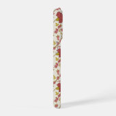 Jakobsbraun Muster Reds Pinks Gold Creme iPhone Hülle (Rechte Seite)