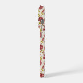 Jakobsbraun Muster Reds Pinks Gold Creme iPhone Hülle (Linke Seite)