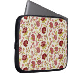 Jakobsbraun Muster Reds Pinks Gold Creme Laptopschutzhülle (Vorne Rechts)