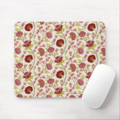 Jakobsbraun Muster Reds Pinks Gold Creme Mousepad (Mit Mouse)