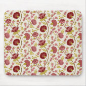 Jakobsbraun Muster Reds Pinks Gold Creme Mousepad (Vorne)