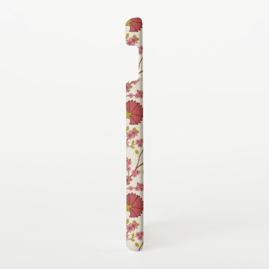 Jakobsbraun Muster Reds Pinks Gold Creme Samsung Galaxy Hülle (Rechte Seite)