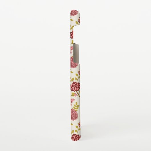 Jakobsbraun Muster Reds Pinks Gold Creme Samsung Galaxy Hülle (Linke Seite)