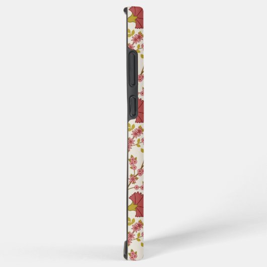 Jakobsbraun Muster Reds Pinks Gold Creme Samsung Galaxy Hülle (Rechte Seite)