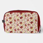 Jakobsbraun Muster Reds Pinks Gold Creme Waschbeutel (Vorderseite)