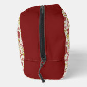 Jakobsbraun Muster Reds Pinks Gold Creme Waschbeutel (Rechts)