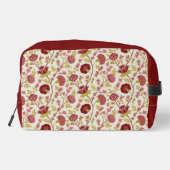 Jakobsbraun Muster Reds Pinks Gold Creme Waschbeutel (Rückseite)