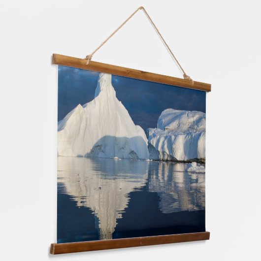 Jakobshavn Glacier Disko Bay Ilulissat, Grönland Wandteppich Mit Holzrahmen (Gewinkelt)
