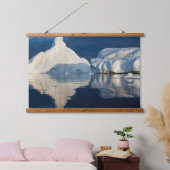 Jakobshavn Glacier Disko Bay Ilulissat, Grönland Wandteppich Mit Holzrahmen (Schlafzimmer)