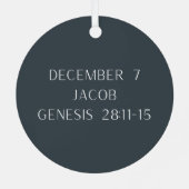 Jakobsleiter Advent Jesse-Baum Ornament Aus Metall (Rückseite)