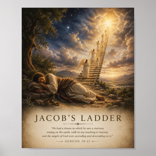 Jakobsleiter Bibelposter Poster (Vorne)