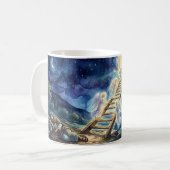 Jakobsleiter. Religiöse Geschenke Kaffeetasse (Vorderseite Links)
