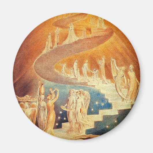 Jakobsleiter - William Blake Magnet (Vorne)