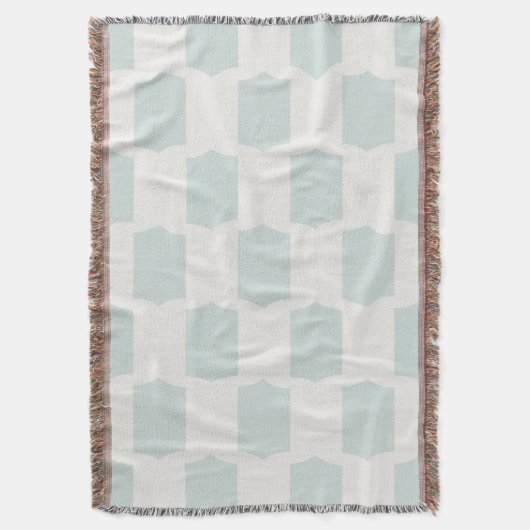 Jakobsmuschel-Raster Soft Sky & Off-White Decke (Vorderseite Vertikal)