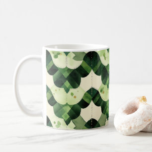Jakobsmuschel-Wasserfarbe-Klee Kaffeetasse