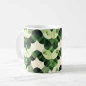 Jakobsmuschel-Wasserfarbe-Klee Kaffeetasse (Vorderseite Links)