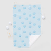 Jakobsmuscheln Umriss Minimalismus Golfhandtuch (Insitu)