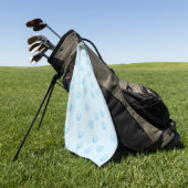 Jakobsmuscheln Umriss Minimalismus Golfhandtuch (Gras)