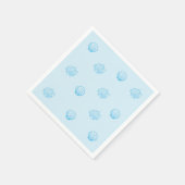 Jakobsmuscheln Umriss Minimalismus Serviette (Ecke)