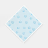 Jakobsmuscheln Umriss Minimalismus Serviette (Ecke)