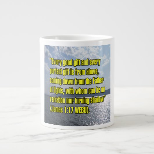 Jakobus 1:17 WEBU Tasse (Vorderseite)
