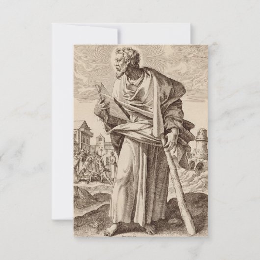 Jakobus der geringere Sohn von Alphaeus Dankeskarte (Vorderseite)