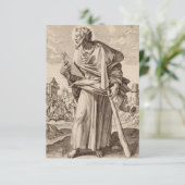 Jakobus der geringere Sohn von Alphaeus Dankeskarte (Stehend Vorderseite)