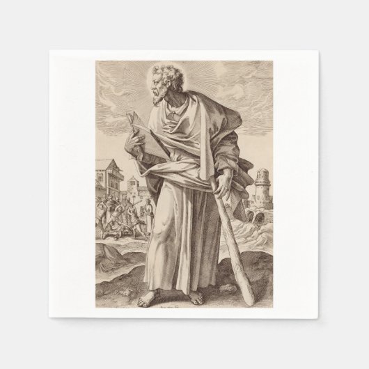 Jakobus der geringere Sohn von Alphaeus Serviette (Vorderseite)