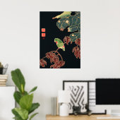 Jakuchu - Der Sittich Poster (Heimbüro)