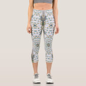 Jakuchu Peacock Feather Capri Leggings – Japanese (Vorderseite)