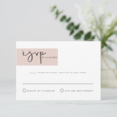 JALAINE Moderner Blush UAWG Postkarte (Stehend Vorderseite)