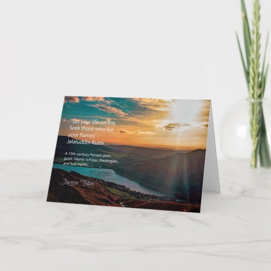 Jalaluddin Rumi - follow your passiion Karte (Vorderseite)