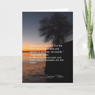 Jalaluddin Rumi - über innere Bindung Karte