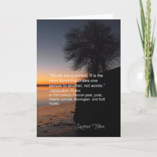 Jalaluddin Rumi - über innere Bindung Karte
