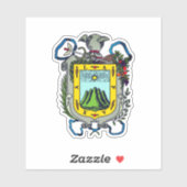 Jalapa Wappen, Mexiko Aufkleber (Blatt)
