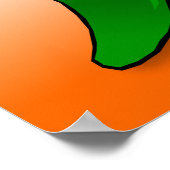 Jalapeno Chile Pepper Leinwand Poster (Ecke)