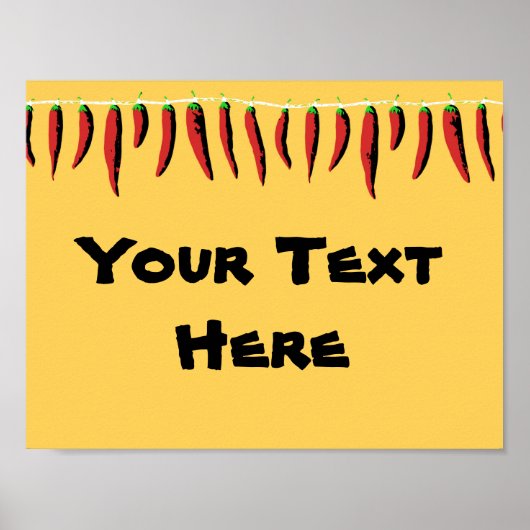 Jalapeno Fiesta Sign Poster (Vorne)