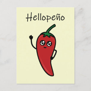 jalapeño/hellopeño lustiger Pub für Postüberquerun Postkarte