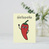 jalapeño/hellopeño lustiger Pub für Postüberquerun Postkarte (Stehend Vorderseite)