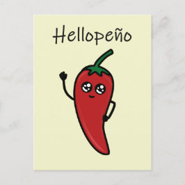 jalapeño/hellopeño lustiger Pub für Postüberquerun Postkarte