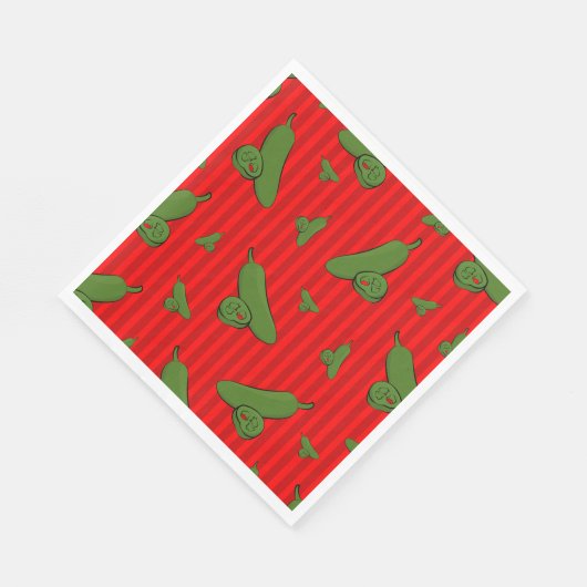Jalapeno Illustration Serviette (Ecke)