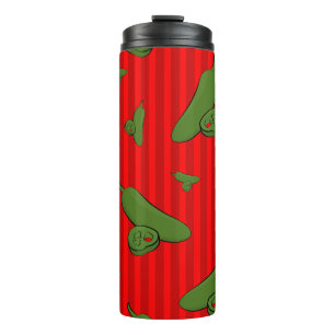 Jalapeno Illustration Thermosbecher
