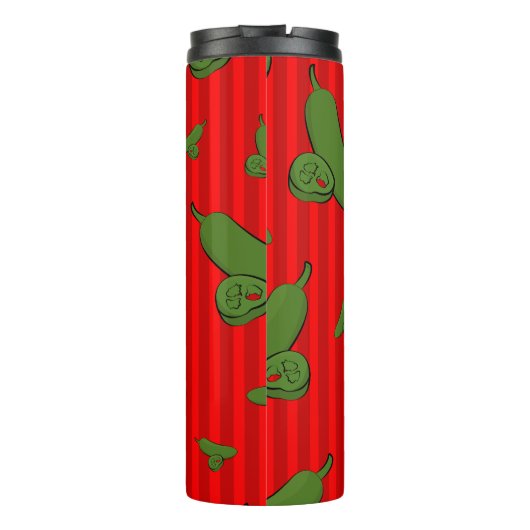 Jalapeno Illustration Thermosbecher (Rückseite)