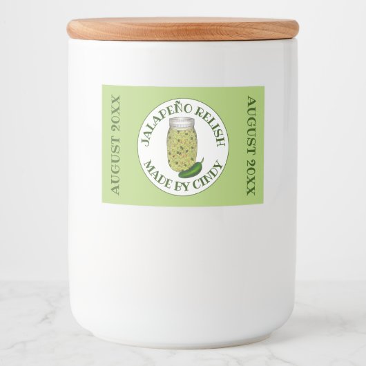 Jalapeno Jalapeño Hot Pepper Relish made by Lebensmitteletikett (Vorderseite)