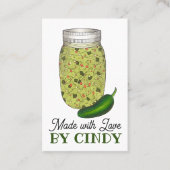 Jalapeno Jalapeño Hot Pepper Relish made by Visitenkarte (Vorderseite)