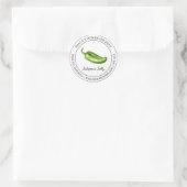 Jalapeno Jelly Modern Label Runder Aufkleber (Tasche)